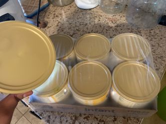 10 Small Yellow Cans Of Enfamil