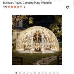 Garden Dome Igloo, 12 x 7.2 ft Outdoor Clear Bubble Tent