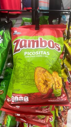 Zambos Picositas Plantain Chips Chile Lime