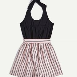Size large new dress, halter top, others listed
