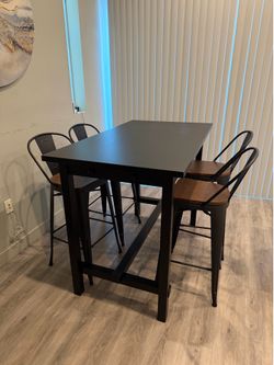 Modern Counter-Height Dining Table Set – $280