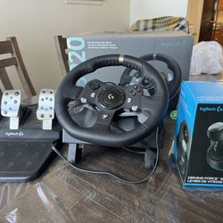 LOGITECH G920 WHEEL + PEDALS + SHIFTER