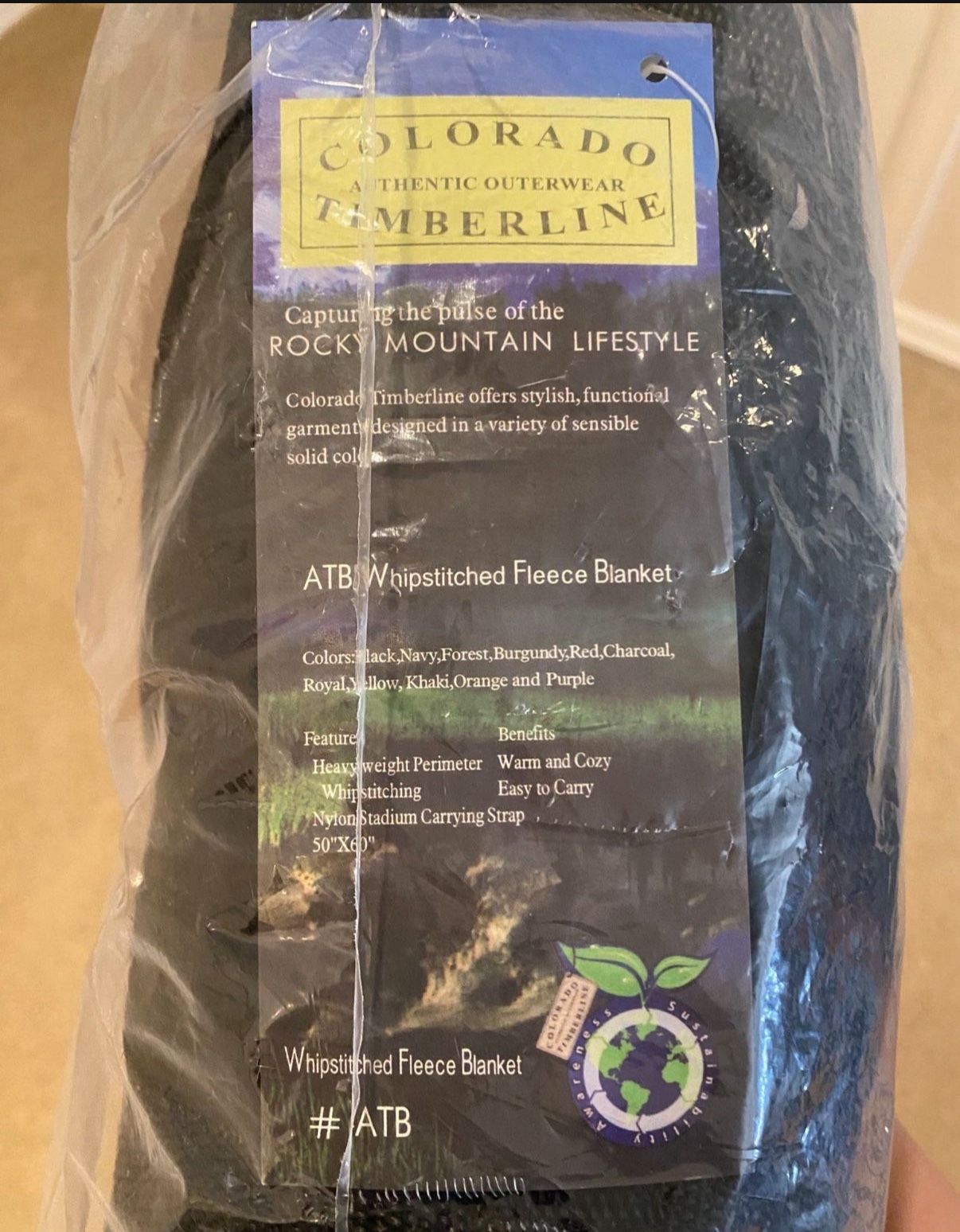 New Colorado Timberline Flee E Blanket For Travel Backpacking