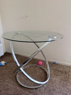 Glass end tables