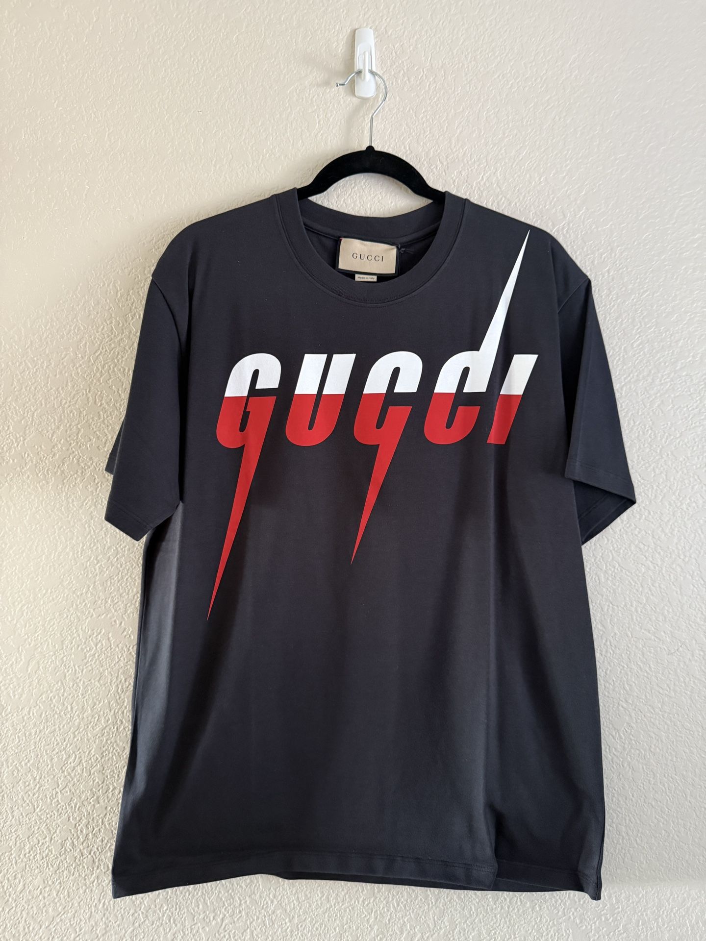 Bnwt Gucci Logo Blade Printed Crewneck T-Shirt size Small