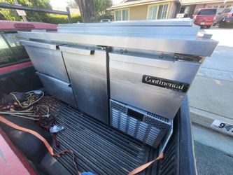 Continental Commercial Prep Table Refrigerator