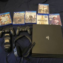 Ps4 Pro And 9 Games Plus More