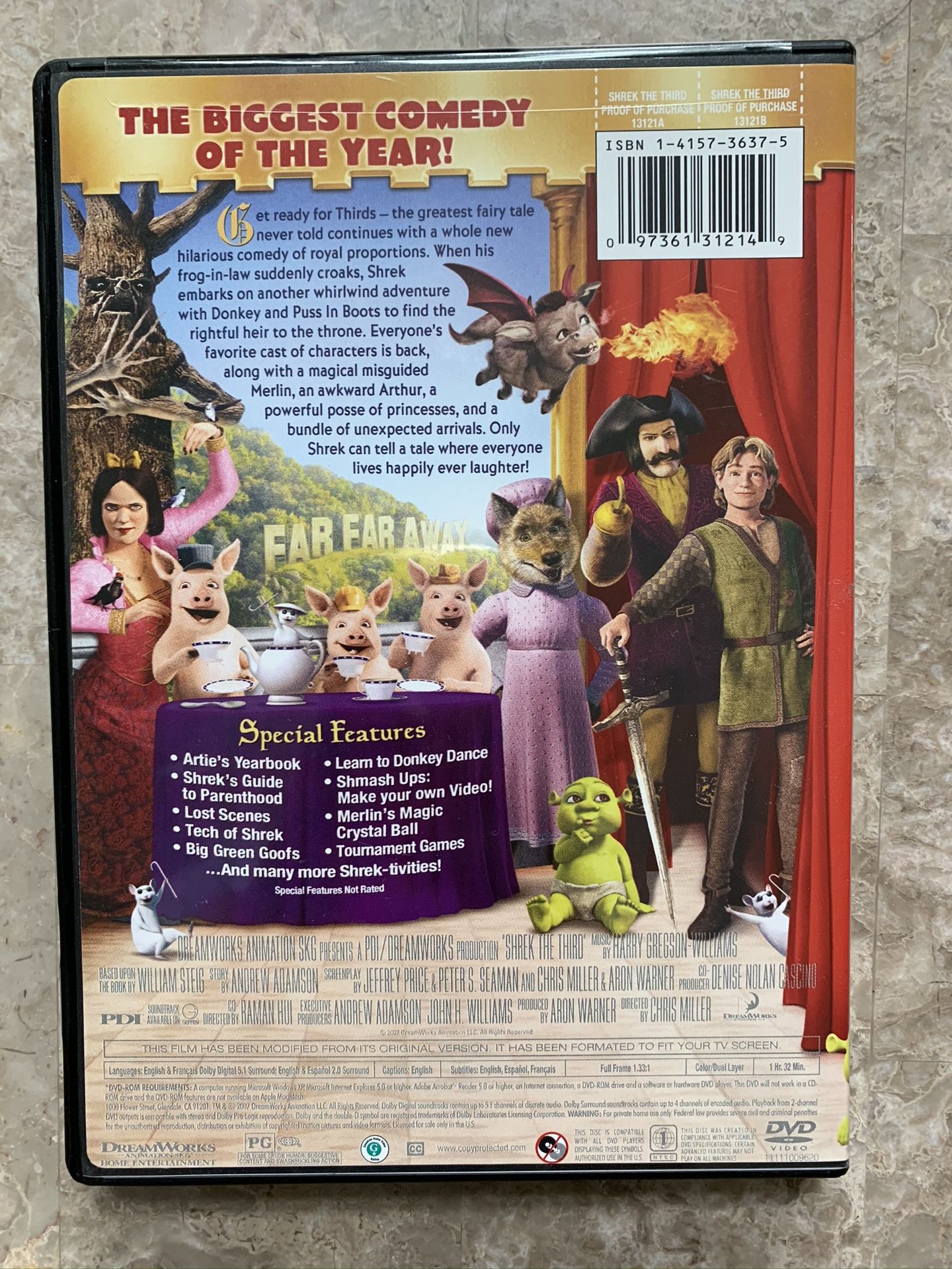 Shrek the 3rd third the movie dvd brand new sealed