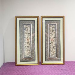 Framed Silk Embroidery 
