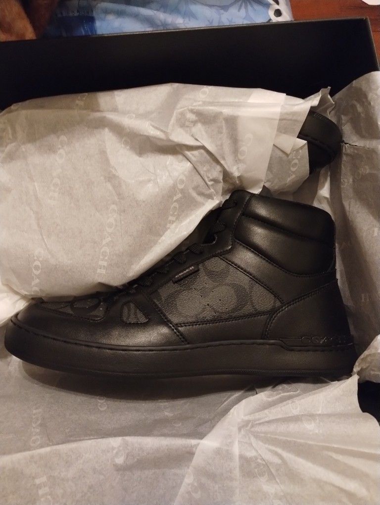 COACH Hi Top Sneakers MENS SIZE 10 RETAIL $250