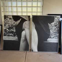 Black and White Lady Legs Large Wall Art