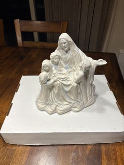 Jesus With The Little children porcelain 