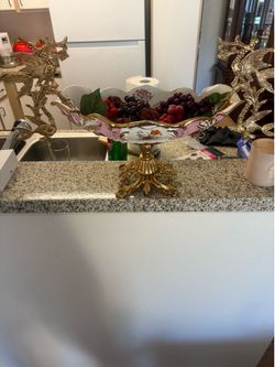 Vintage fruit flower bowl