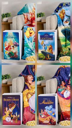 Disney Classic VHS Boxed Silk Touch Throw, 50" x 70"