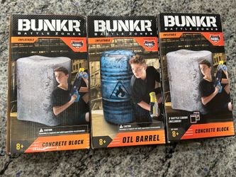 NEW! Nerf Inflatable Blaster Bunkr Battle Zones