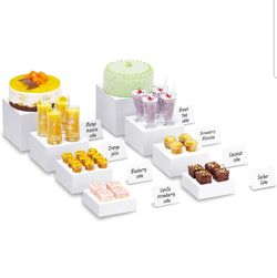 🍽️ Premium Acrylic Buffet Risers Set! 🍽️