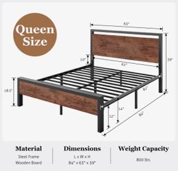 Queen bed frame