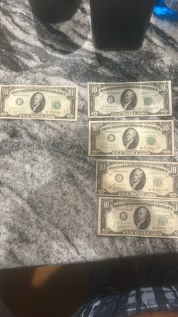 $10 bills