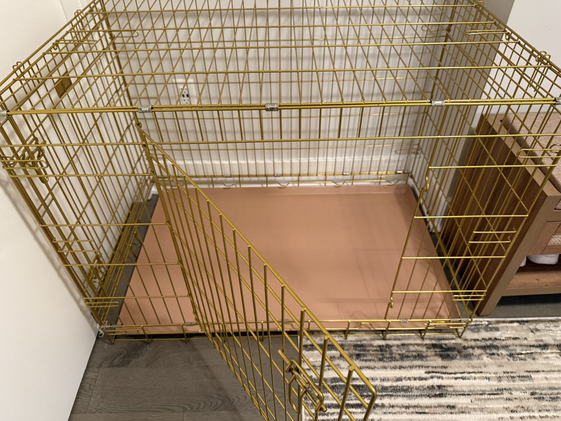 Dog Crate - Gold - Great Condition