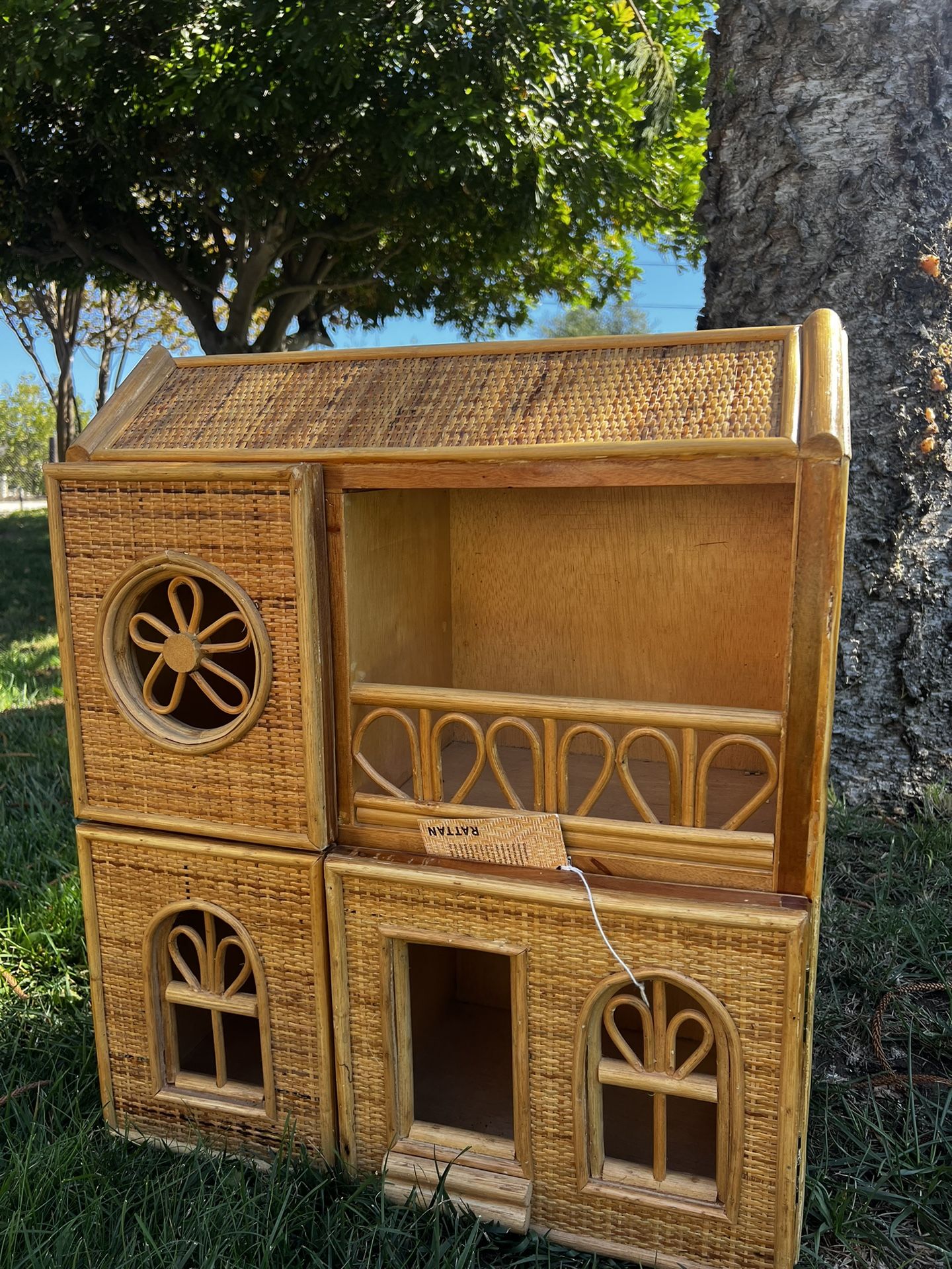 Rattan/boho Dollhouse