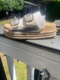 Summer wedge sandals size 7