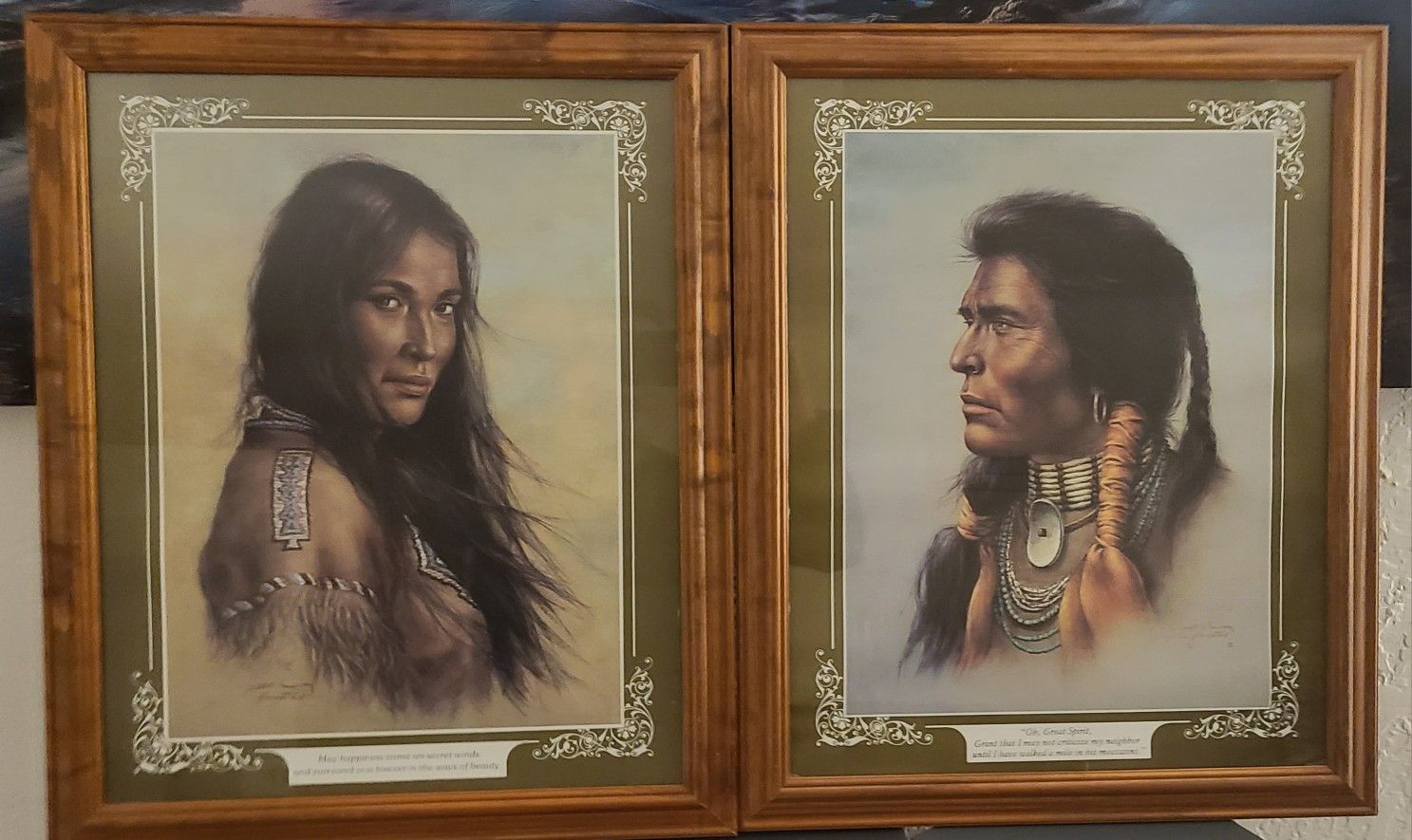Vintage Bill Hampton Native American Prints