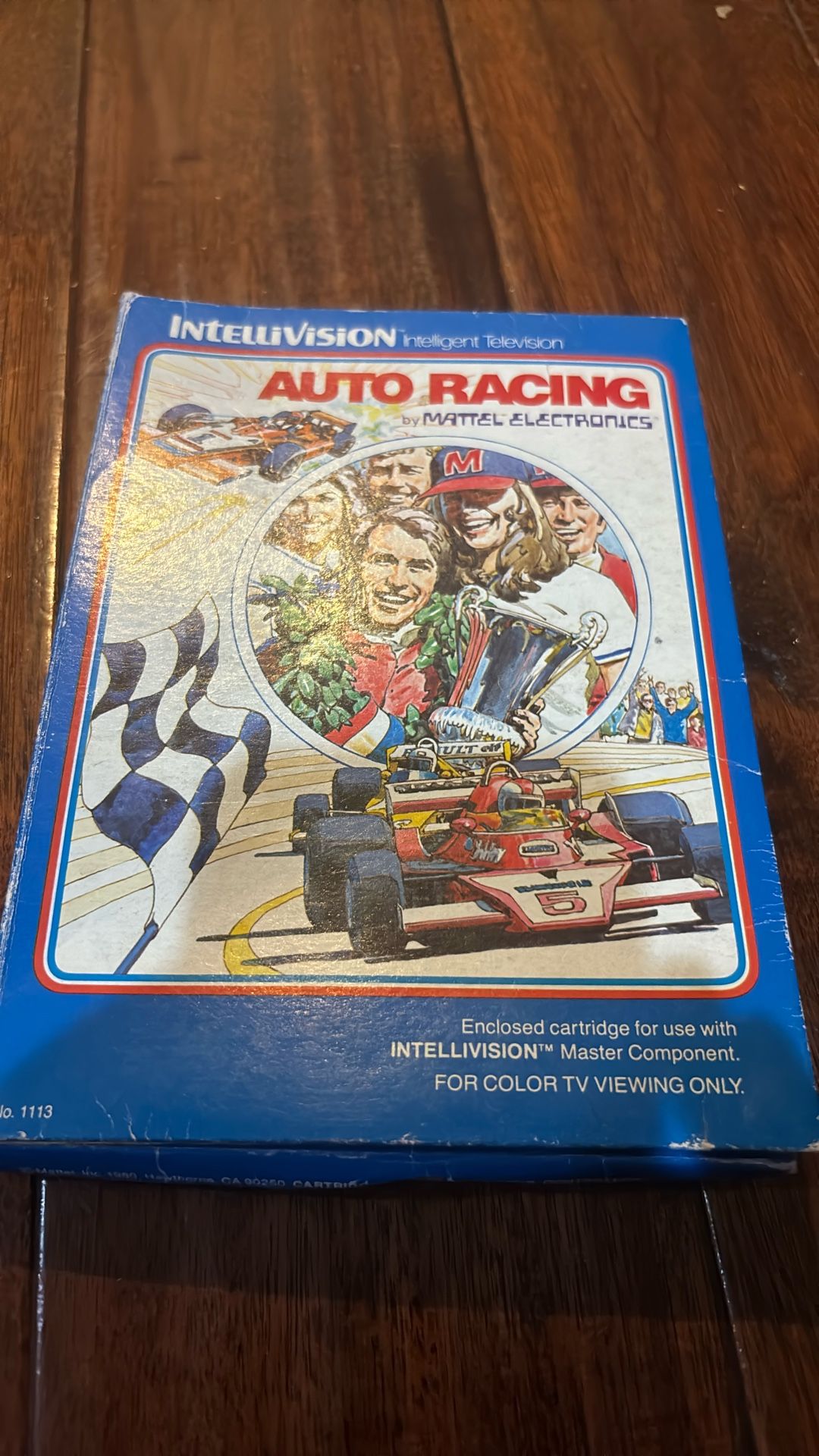 1980 Mattel Electronics Intellivision Auto Racing Game Complete In Box