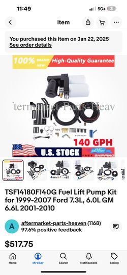 Ford Fuel Lift Pump Kit
