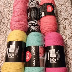 Yarn. All Large 7 oz Except Top Middle. That One Is 5oz. PRICE FIRM 