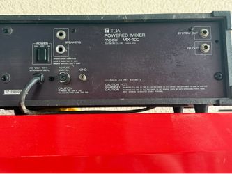 Powered Mixer Model MX 100