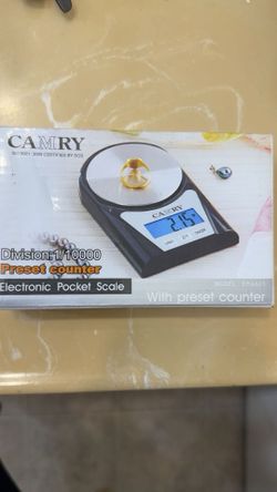 Camry Digital Pocket Scale – Precise for Gold, Jewelry & More – Compact & Accurate!