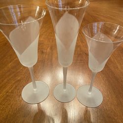 Sasaki Japan Vintage Crystal Stemware-Hana Clear Pattern