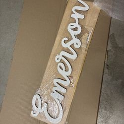 Custom Wood Name Sign 