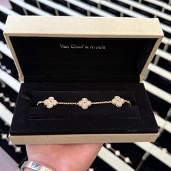 Van cleef brazalet de plata