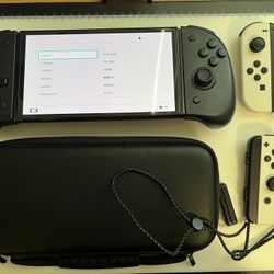 Switch OLED with Controllers