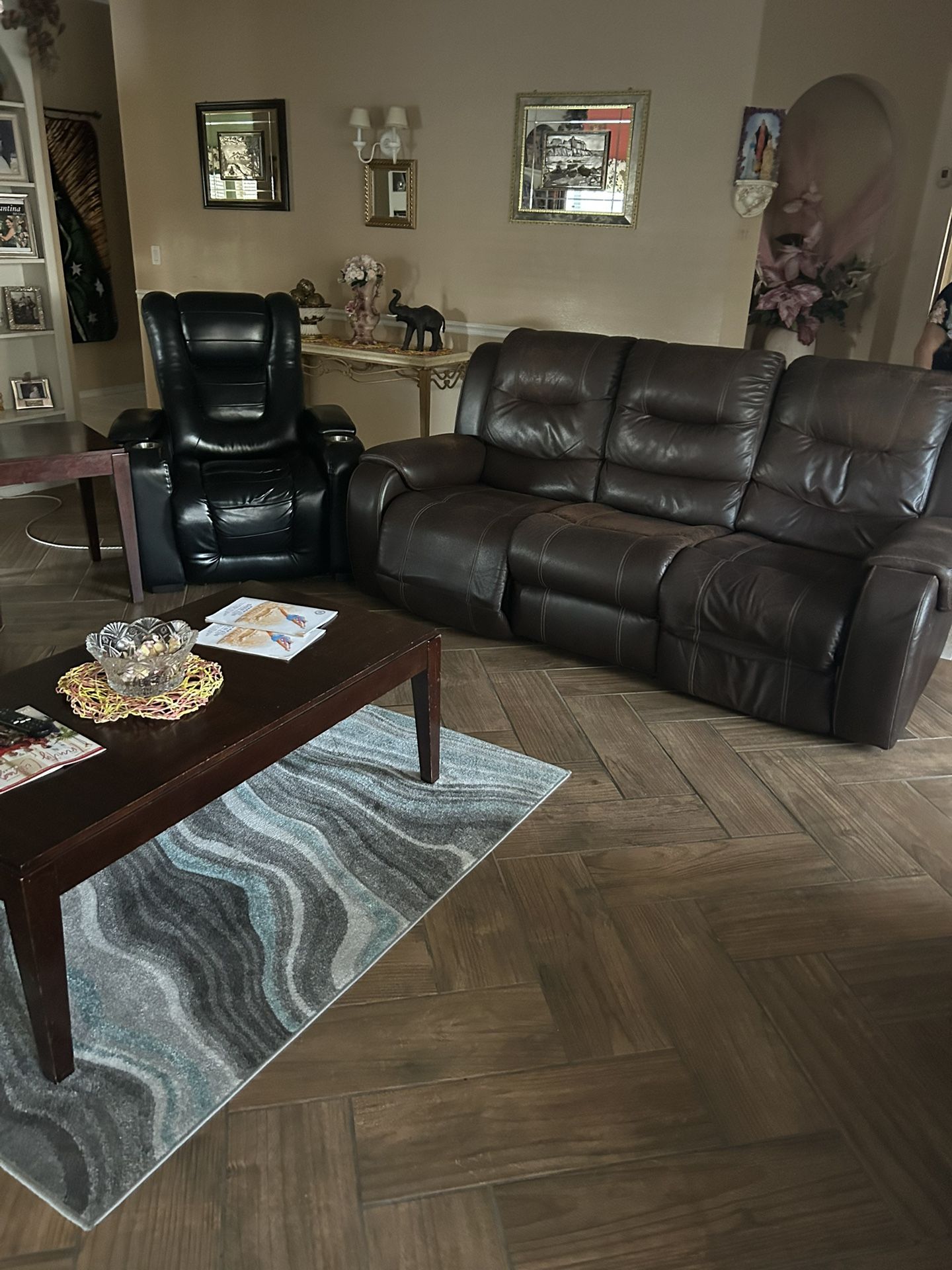 Sofa, Love Seat, Electric Chair And Tables
