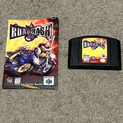 Road Rash 64 Nintendo 64 N64 Game w/ Manual Authentic Tested
