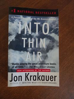 Into Thin Air! (author of "Into the Wild")