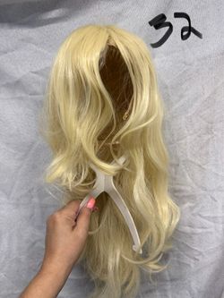 Peluca cabello largo rubia