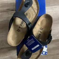 New Birkenstocks Gizeh BS Black sandals. Size 36.