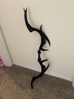 Daedric Bow From Skyrim 3D Printed Prop