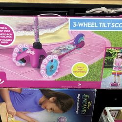 Barbie 3 -wheel Tilt Scooter brand New