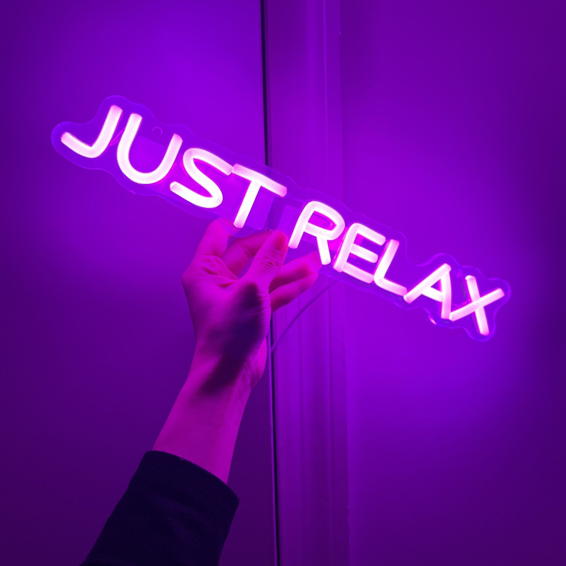 ‘JUST RELAX’ Neon Sign