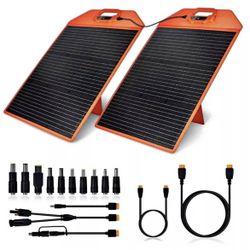 120 Watts Detachable Solar Panels for Power Station with Light Intensity Sensor