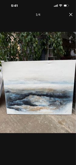 50 by 40 oil on canvas signed