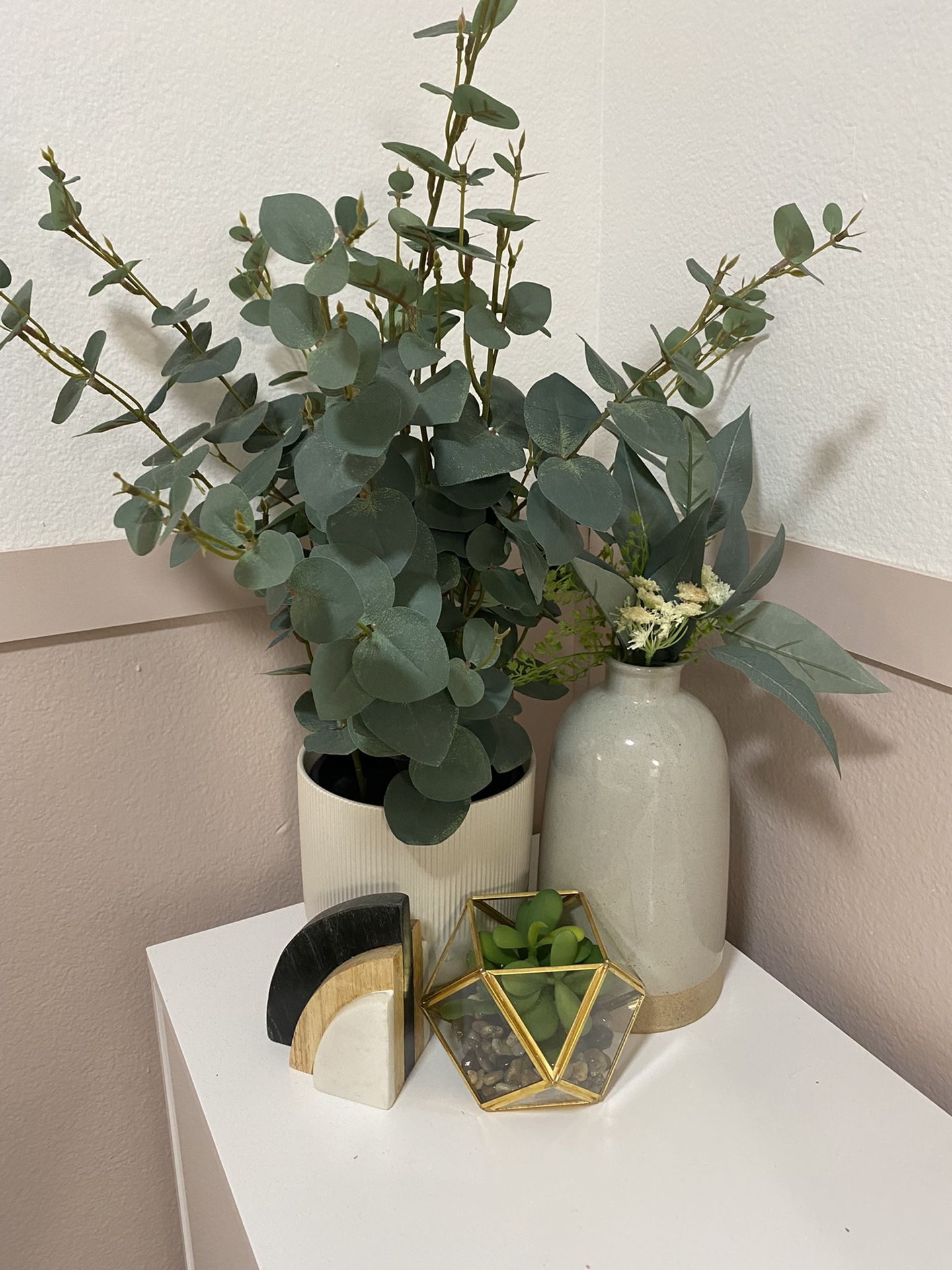 Decor Set (Vase, Faux Flower, Faux Plant, Decor Pieces)