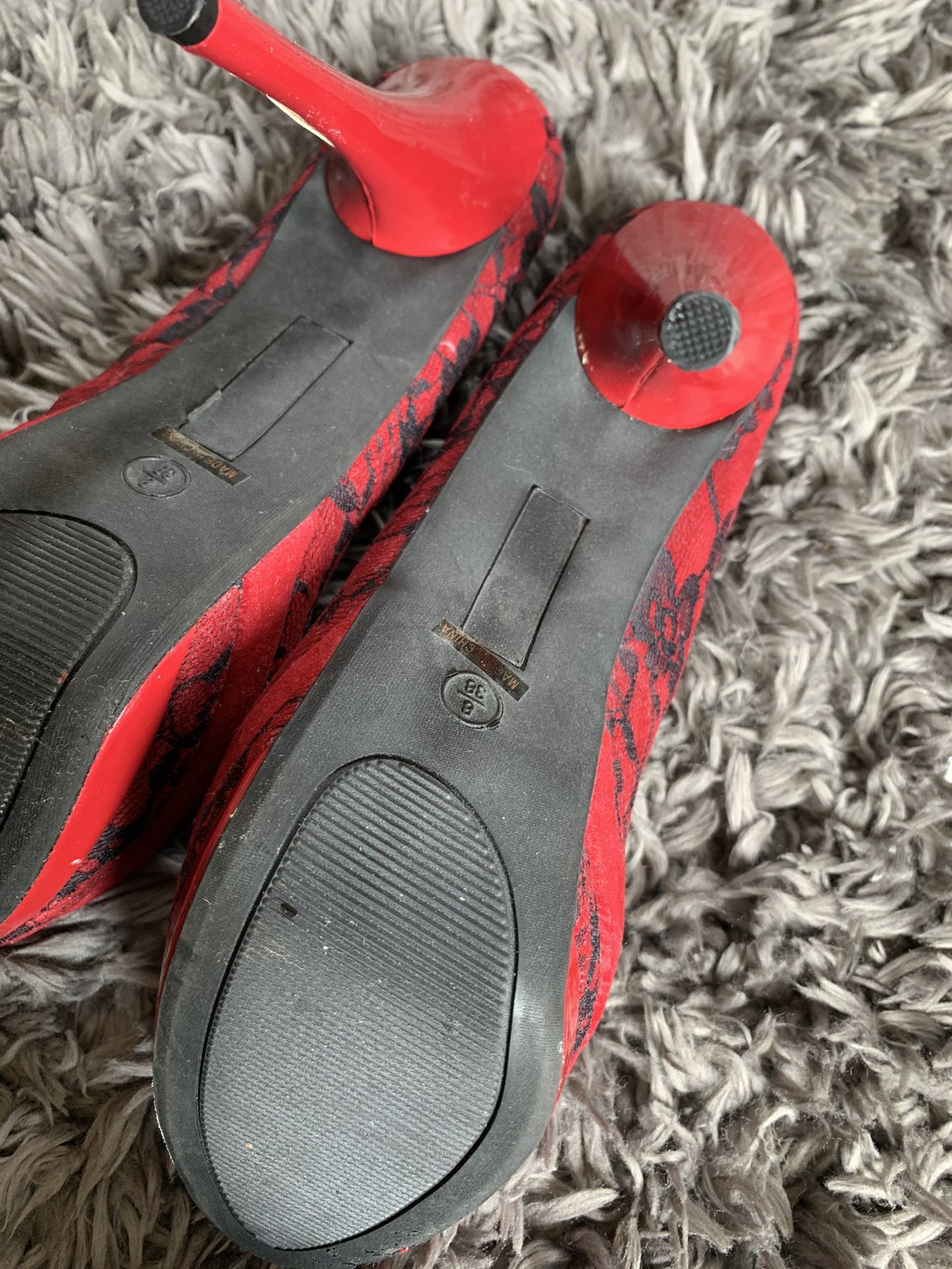 Just fab red heels 👠size 8