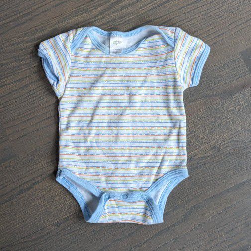 Baby Gear Baby Boy Bodysuit, Striped, 0-3 Months