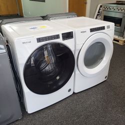 🎃Halloween Sale! 2022 Whirlpool Front Load Electric Washer Dryer Set   - Warranty Included