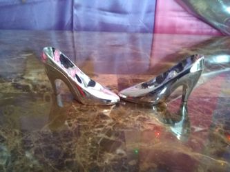 Silver Mini Shoes/Birthday Party/Baby Shower Decorations